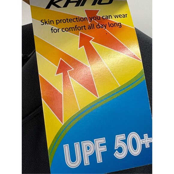 Kanu Surf Shirt Men Size Large Gray Black Swim Short Sleeve SPF 50 New - Picture 4 of 9